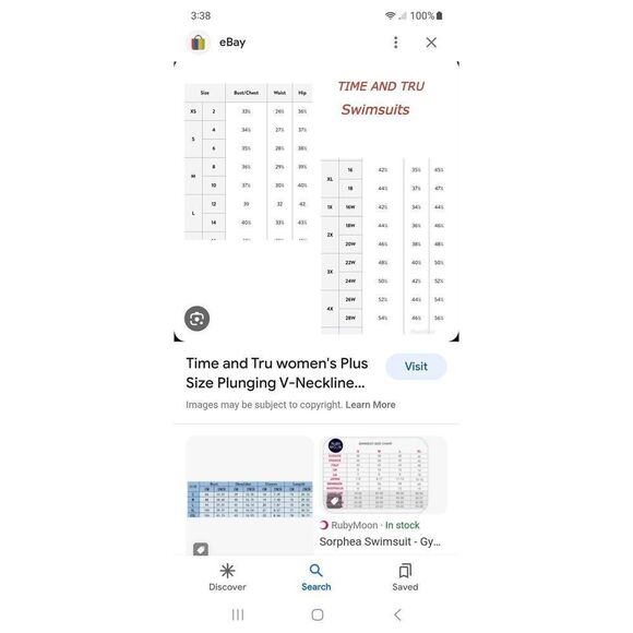 Small Time and Tru Black Adjustable Criss Cross Strap Swimsuit Bathing Suit - Picture 6 of 6